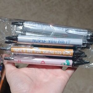 Colorful Nurse-Themed Pens Set
